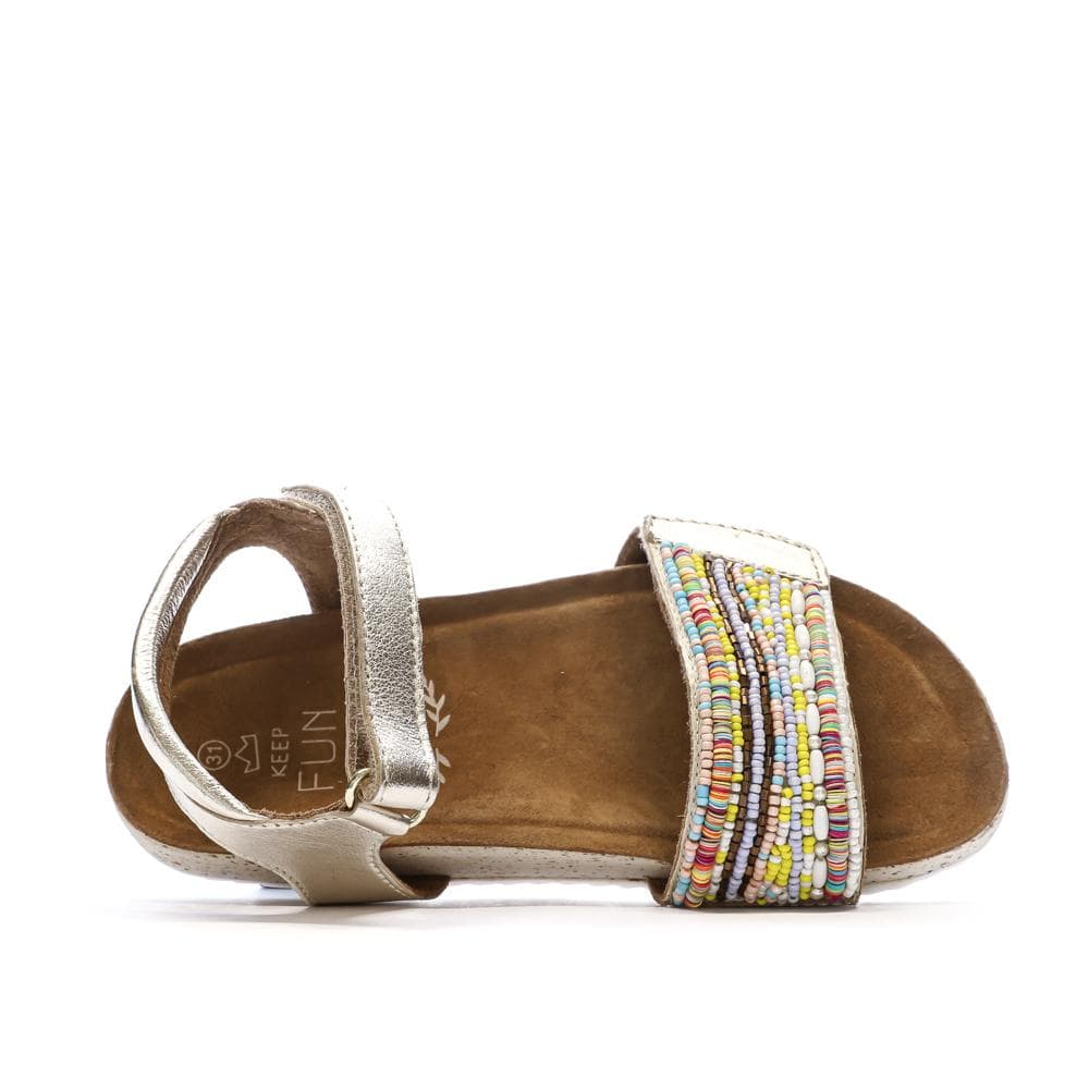 Sandales Doré et Perles Fille Mod8 Mo Charlene 4