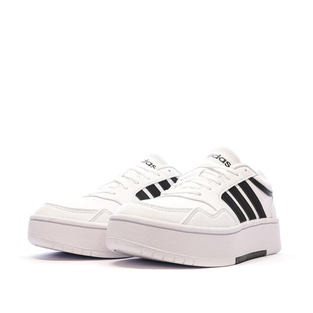 Baskets Blanches/Noires Femme Adidas Hoops 3.0 6