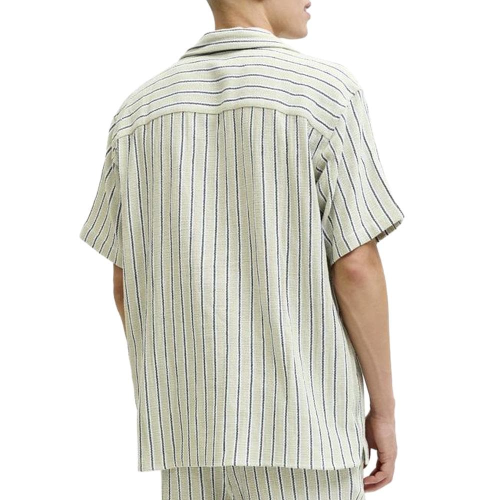 Chemise Rayure Vert/Marine Homme Jack & Jones Stripe Resort 2