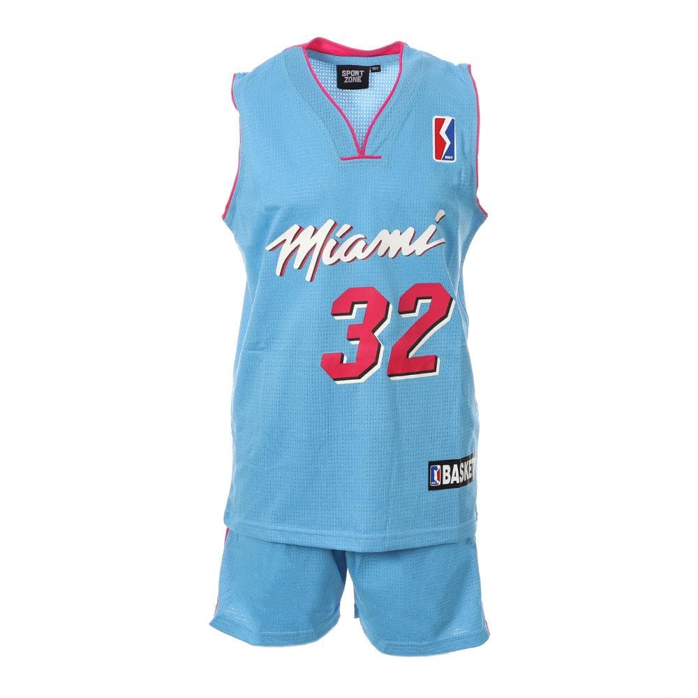 Miami Ensemble de basket Bleu/Rose/Blanc Enfant Sport Zone 1