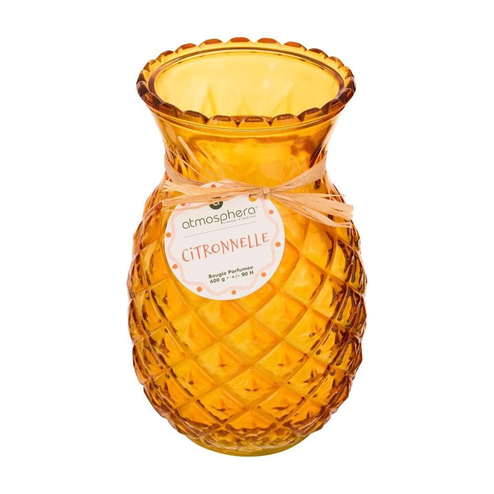 Bougie Citronnelle Verte/Orange Atmosphera 2