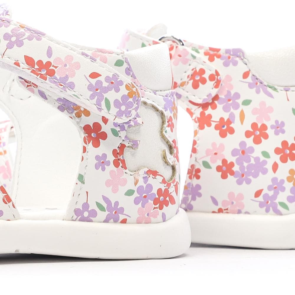 Sandales Blanc/Rose Fille Lulu Castagnette Lorya 7