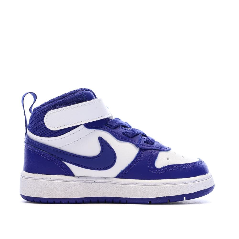 Baskets Blanc/Bleu Garçon Nike Court Borough 2