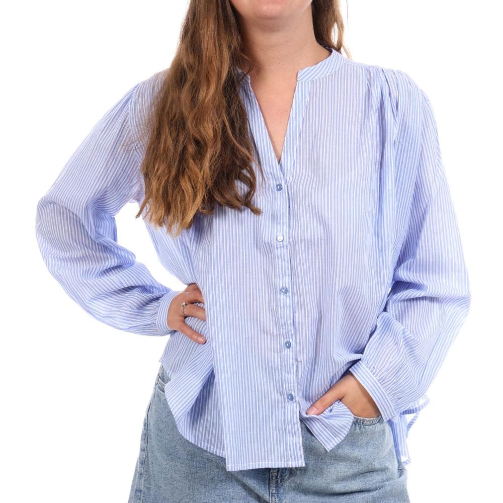 Blouse Bleu/Blanche Femme Goa Ros 1