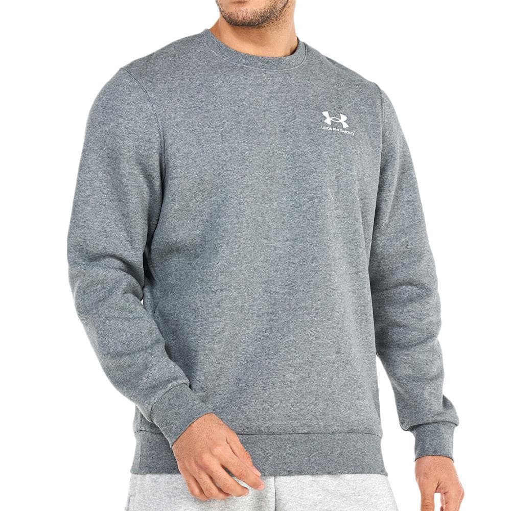 Sweat Gris Homme Under Armour Essential Fleece Crew 1