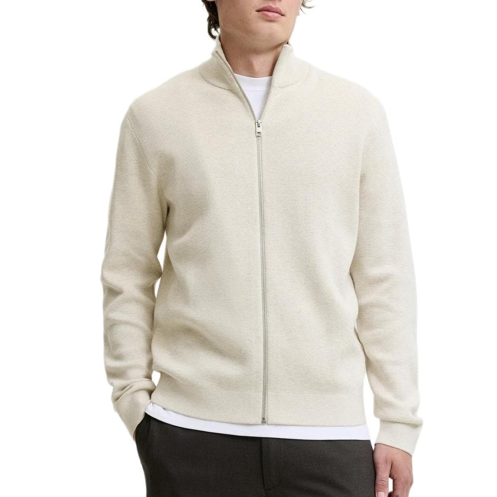 Pull Zippé Beige Homme Jack & Jones Milano 1