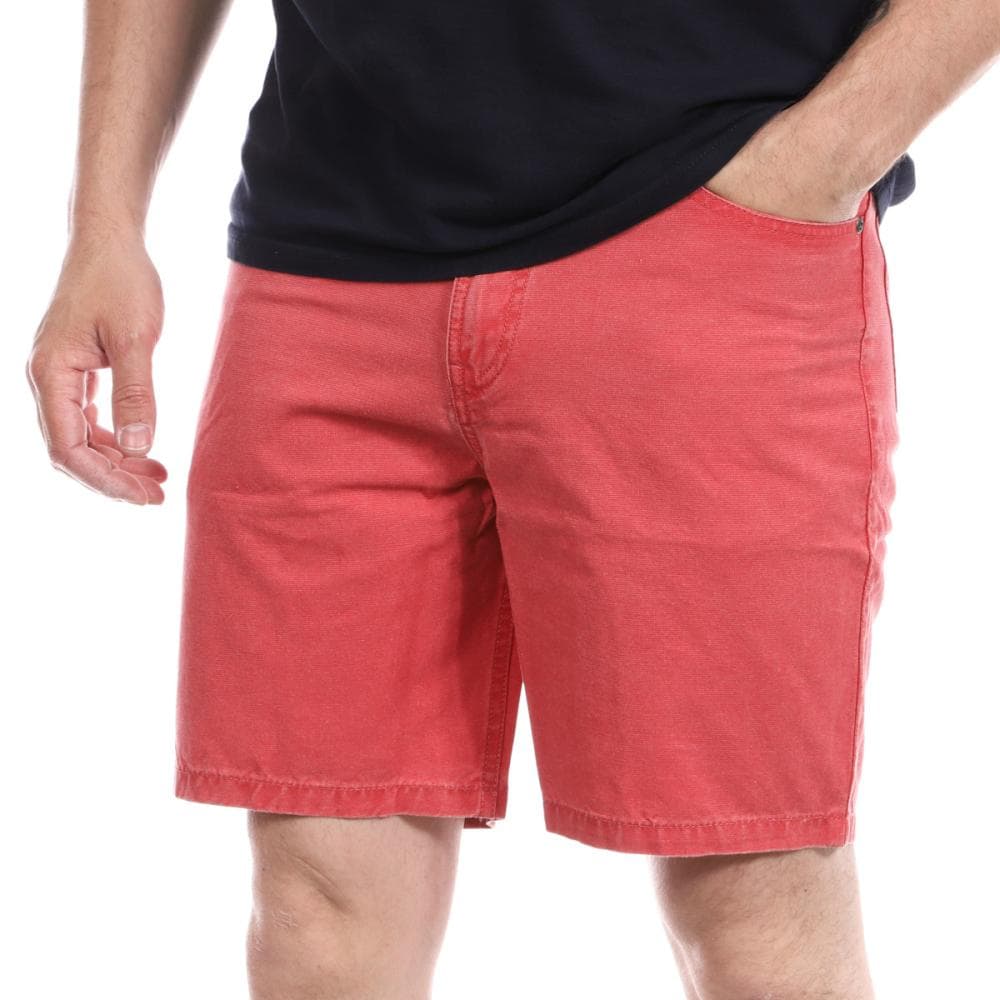 Short Rouge Délavé Homme Quiksilver Les Dunes 1