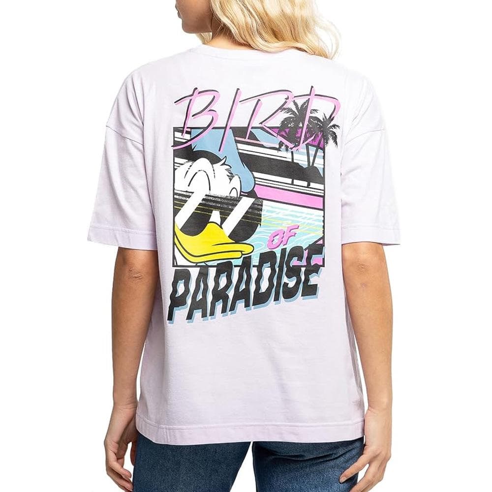 T-Shirt Violet Femme Disney Donald Paradise Oversize 2