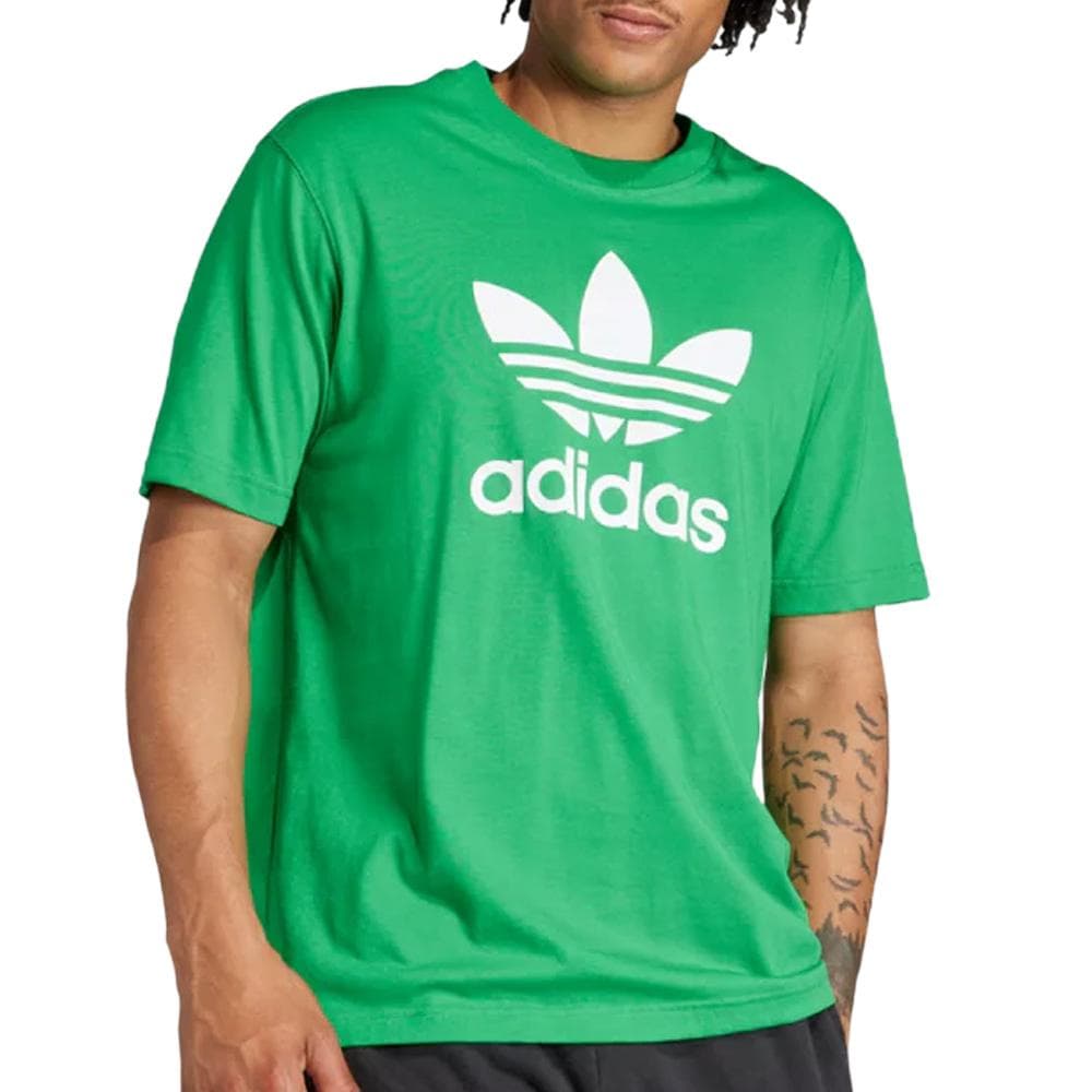 T-Shirt Vert Homme Adidas Trefoil 26 1