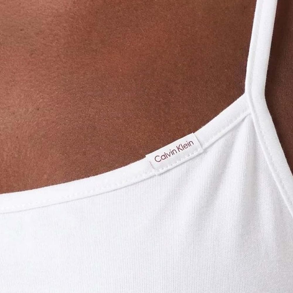Débardeur Blanc Femme Calvin Klein Jeans Stretch 3