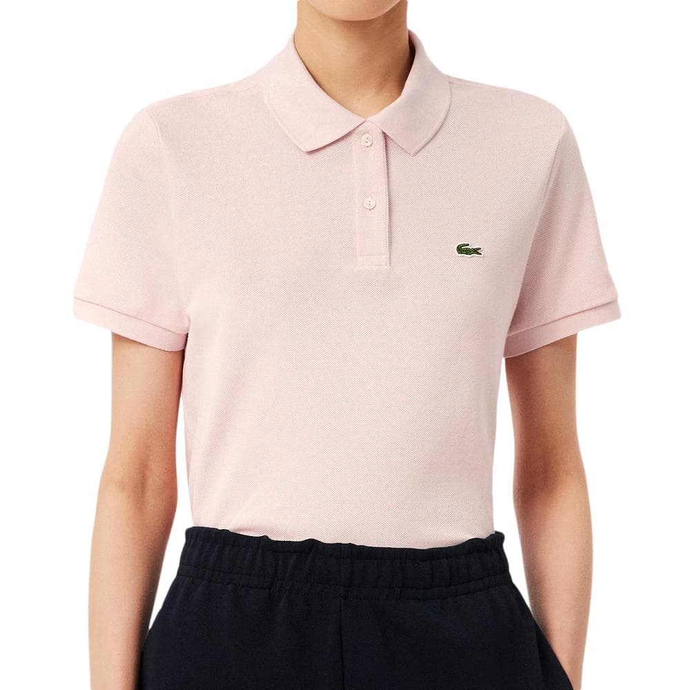Polo Rose Clair Femme Lacoste Regular Fit 1