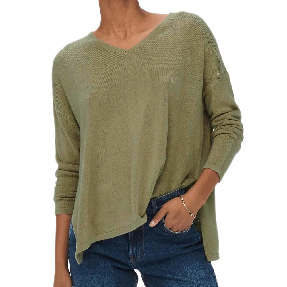 Pull en Maille Kaki Femme Only Lamalia 1