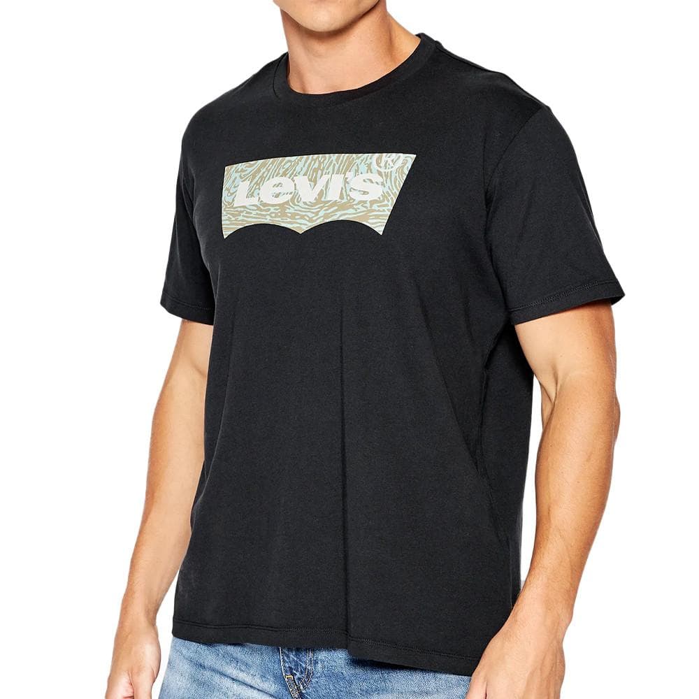 T-shirt Noir Homme Levi's Crewneck 1