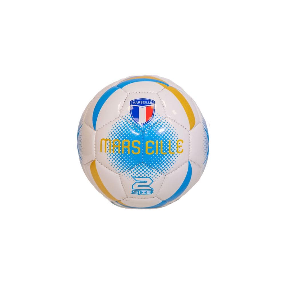 MARSEILLE Mini Ballon Blanc/Turquoise Sport Zone 1