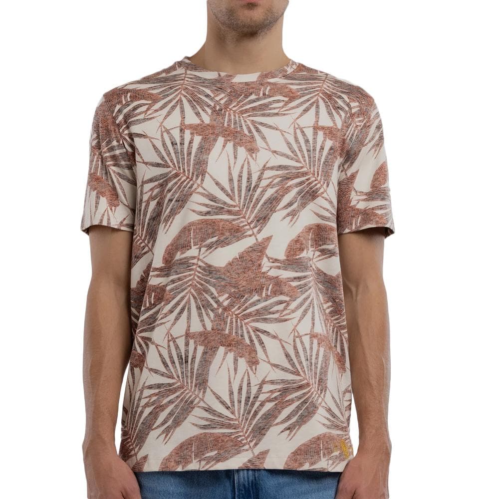 T-shirt Beige/Bordeaux Homme Teddy Smith Areski 1