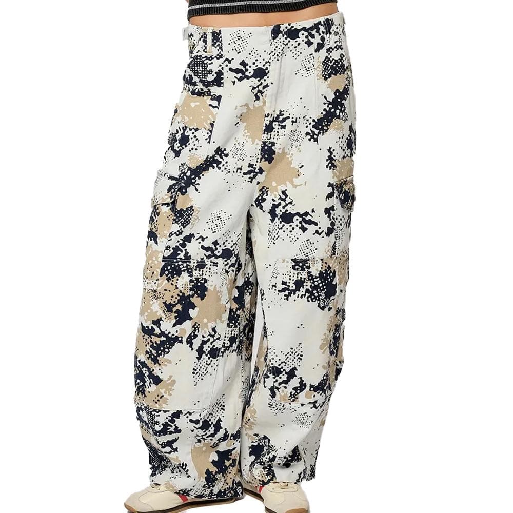 Jean Baggy Blanc/Noir Femme Kaporal Vener 1
