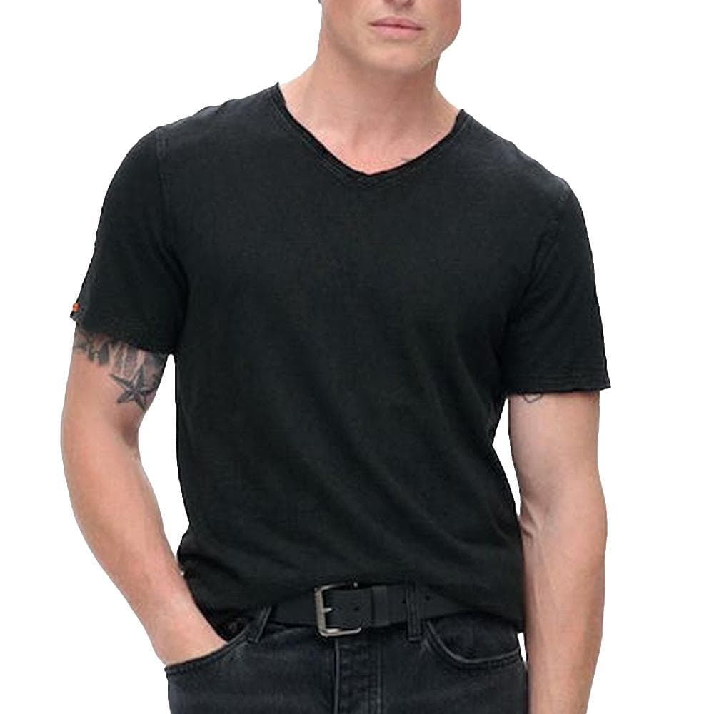 T-Shirt Noir Homme Superdru Raw 1