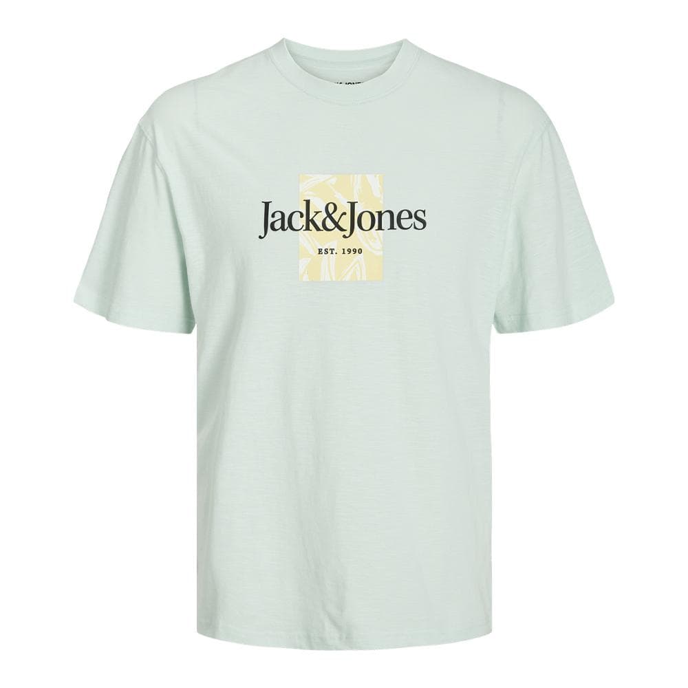T-shirt Vert/Jaune Garçon Jack & Jones Branding 1