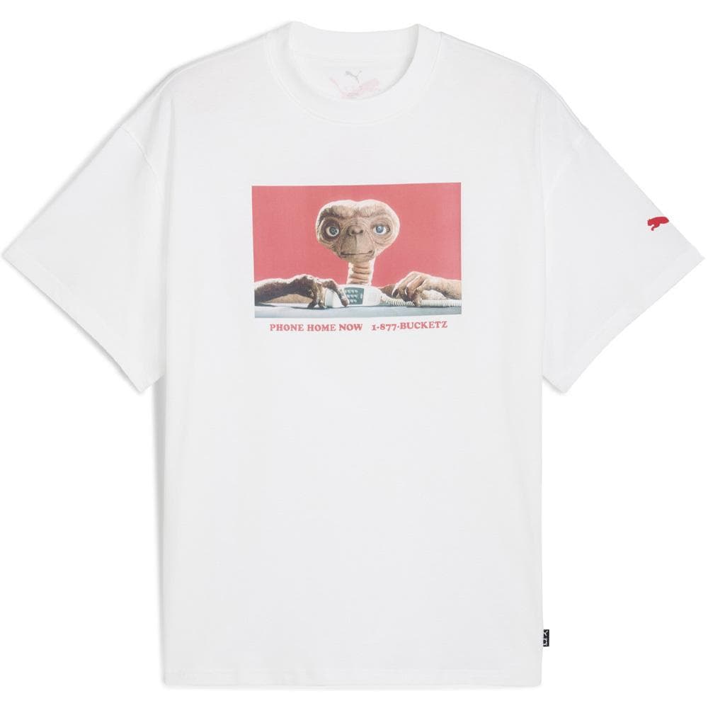 T-Shirt Blanc Homme Puma Hoops X E.t. 1