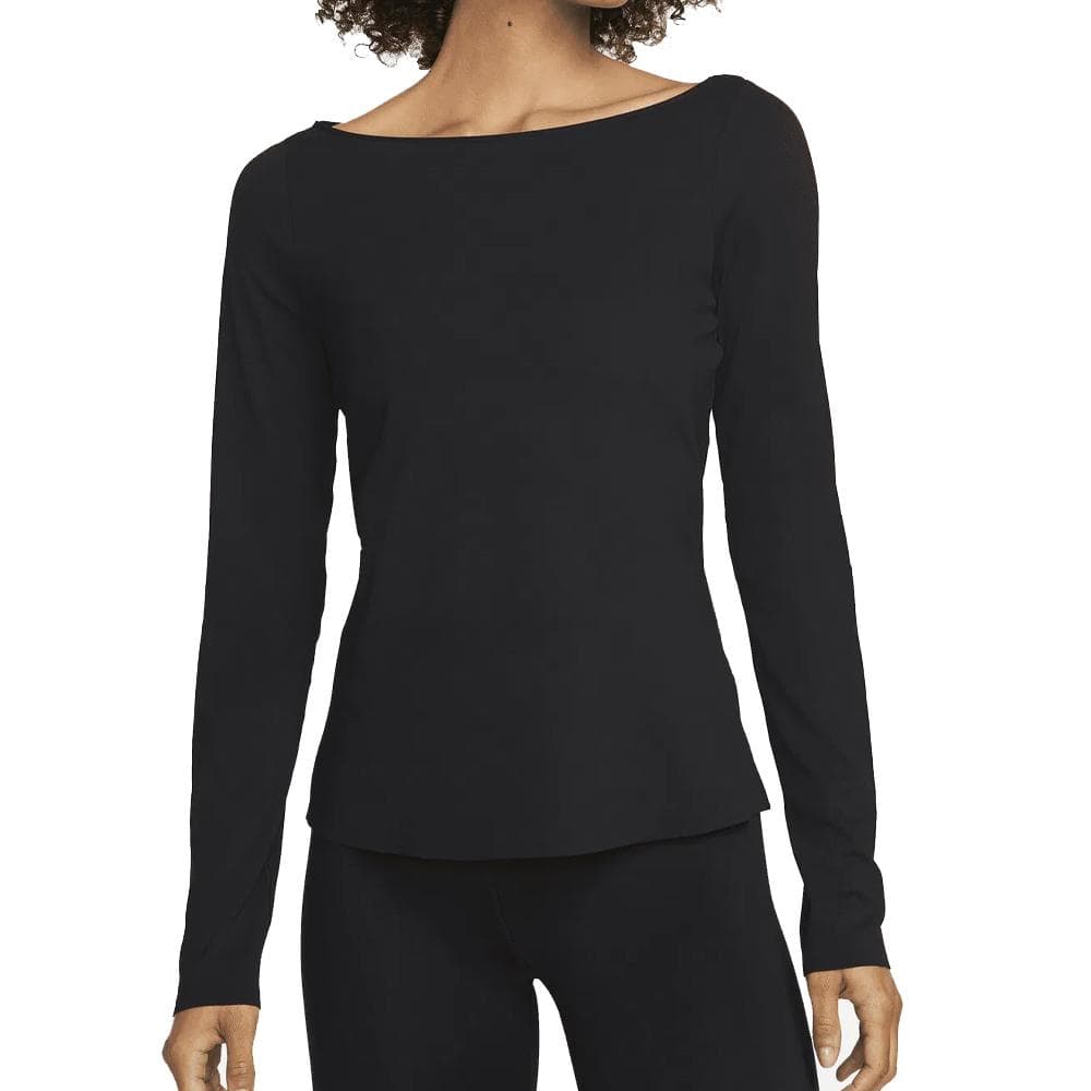 T-shirt Manches Longues Noir Femme Nike Df Luxe 1