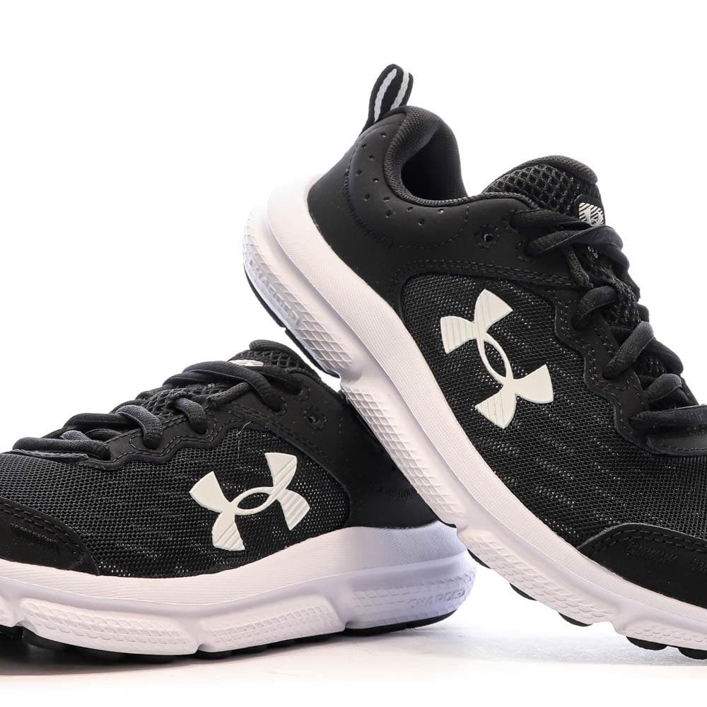 Chaussures de running Noire/Blanche Garçon Under Armour Bgs Assert 7