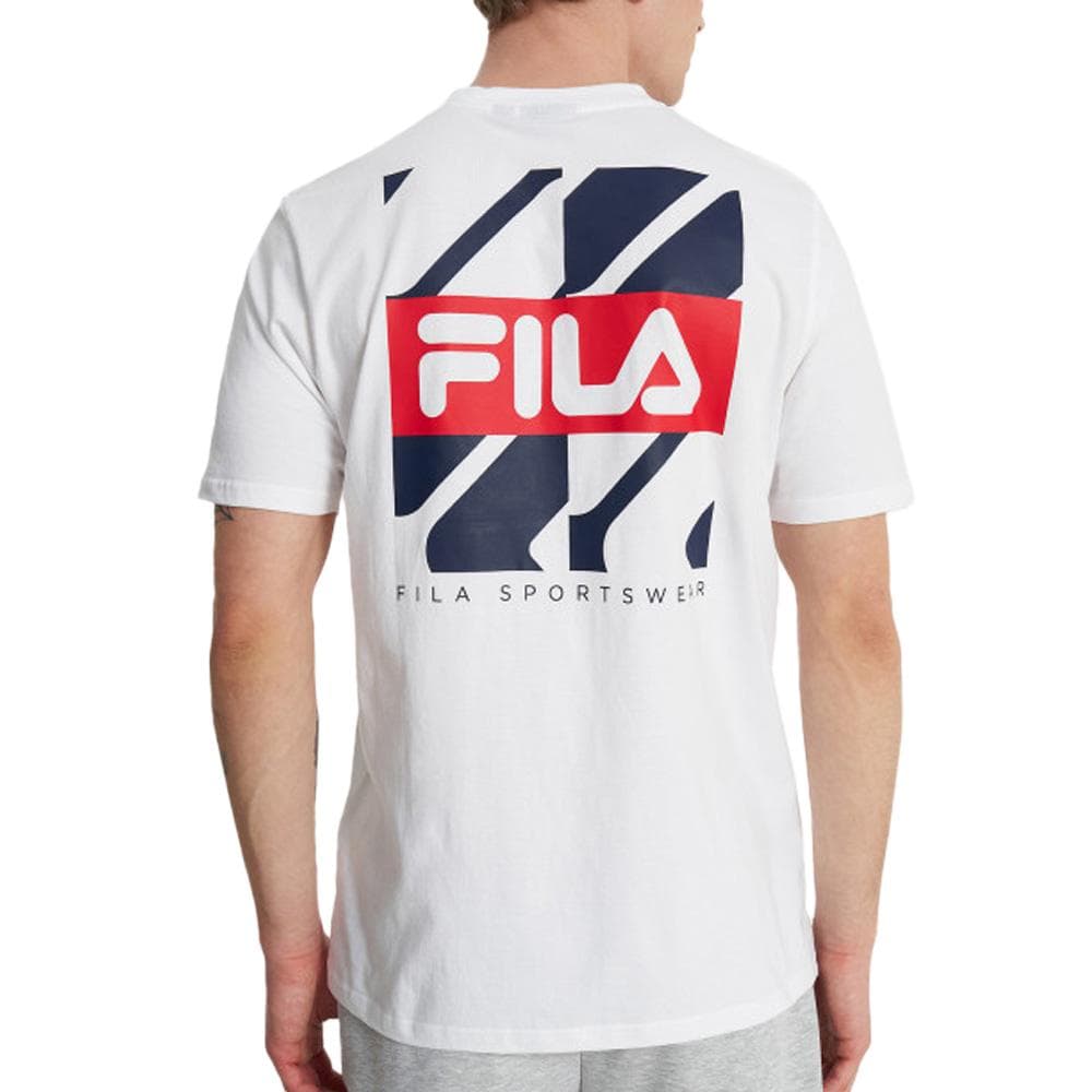 T-shirt Blanc Homme Fila Graphic 2
