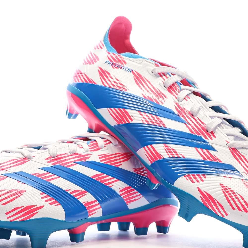 Chaussures de football Blanc/Bleu/Rose Homme Adidas Predator League 7