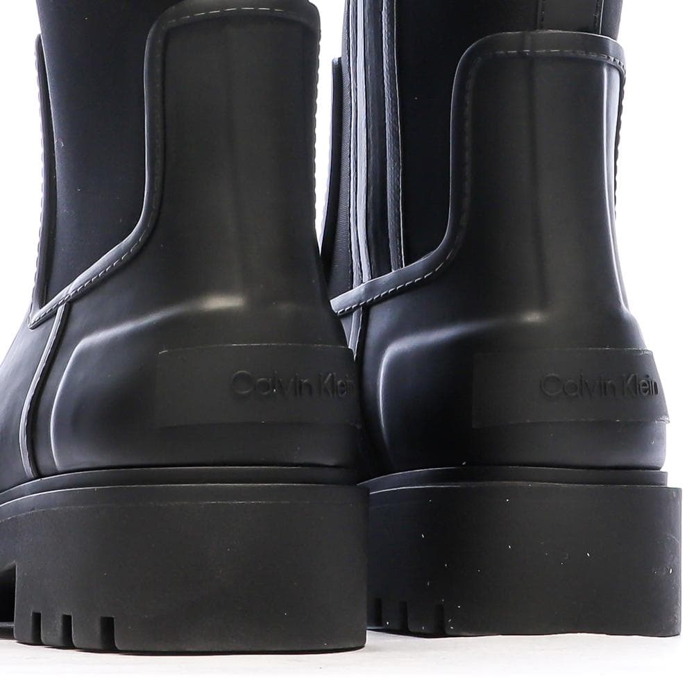 Bottes Noir Femme Calvin Klein Jeans High Rainboot Neopre 6
