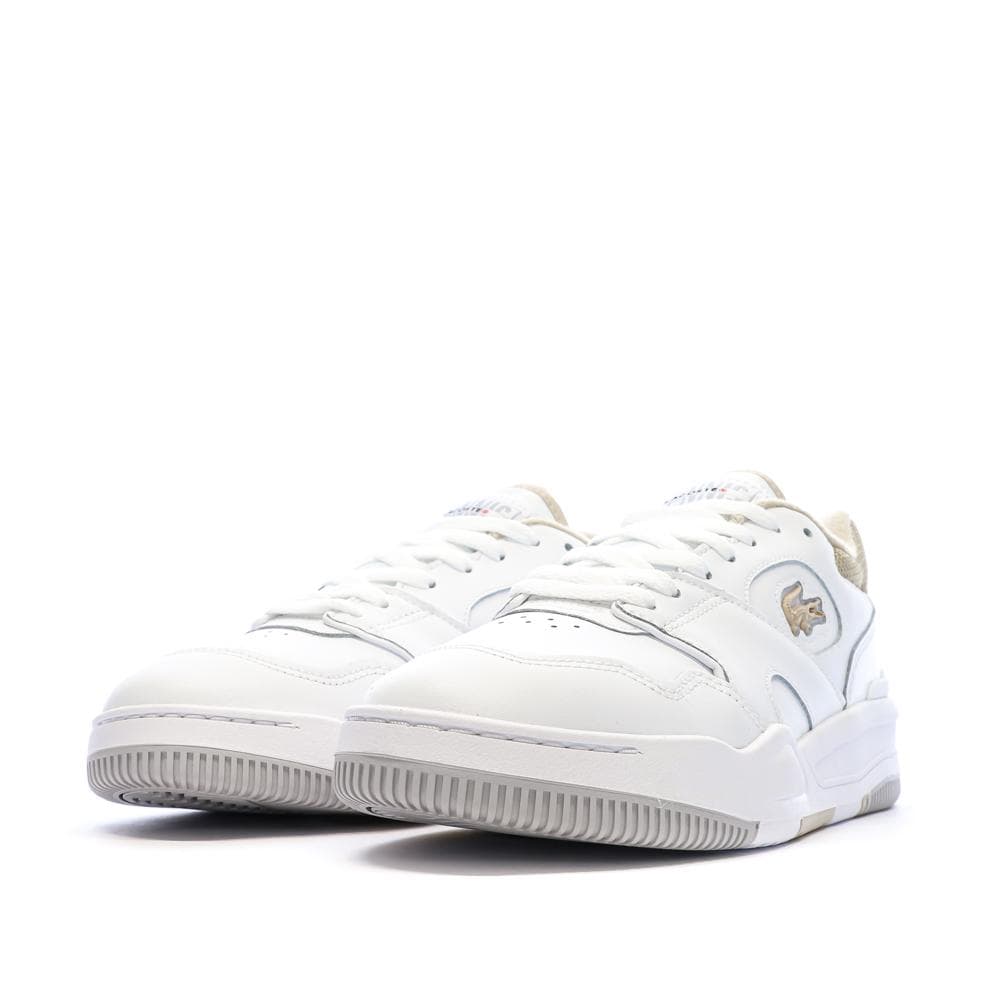 Baskets Blanc/Camel Femme Lacoste Lineshot 6