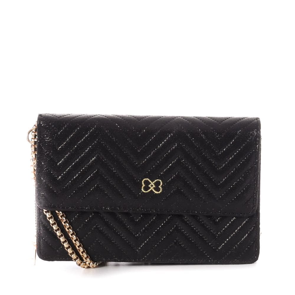 Sac à Bandoulière Noir Femme Stella Green Chevron 1