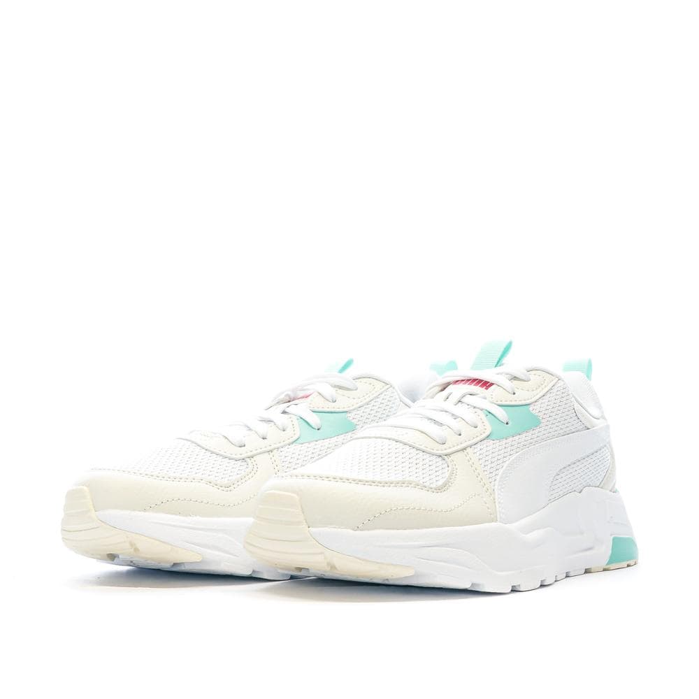 Baskets Blanches/Bleu/Rose Homme Puma Trinity Lite 6