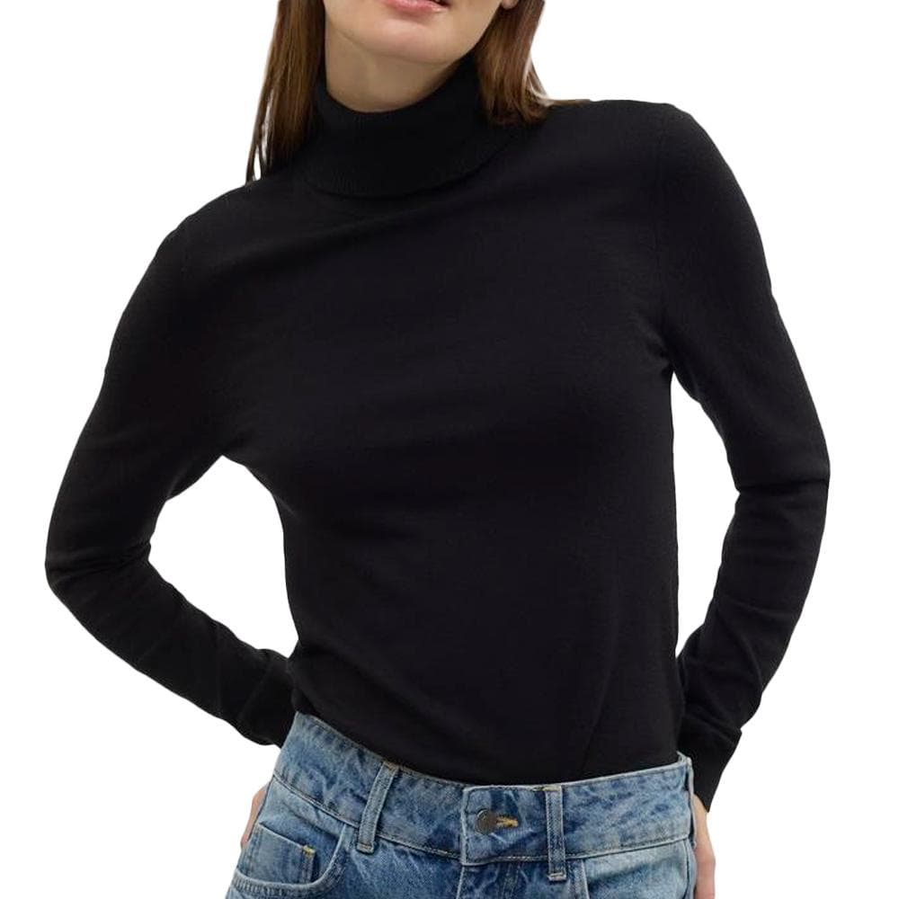 Pull Noir Femme Vero Moda Happiness 95 1