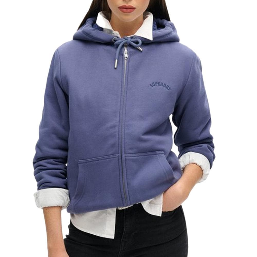 Sweat Zippé Marine Femme Superdry Borg 1