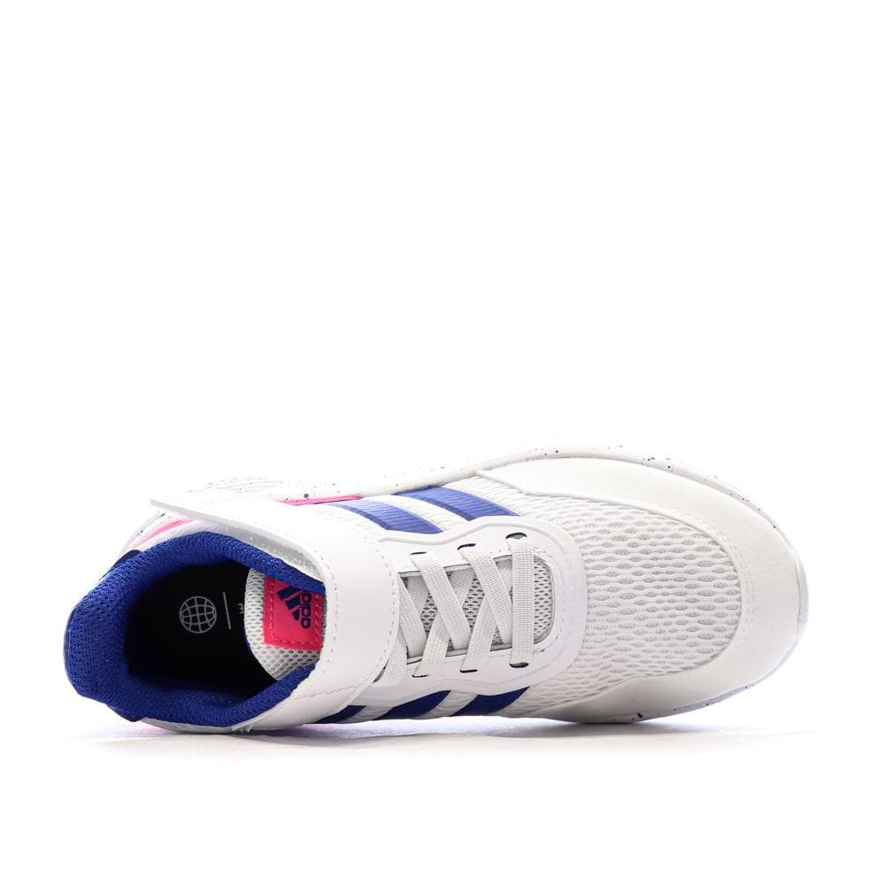 Baskets Blanches/Bleu/Roses Fille Adidas Nebzed 4