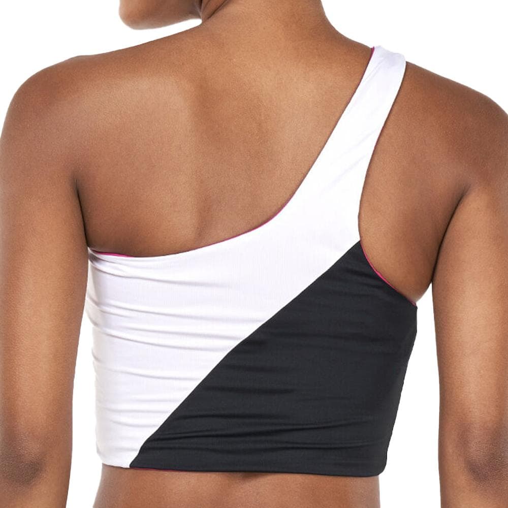 Haut de maillot de bain Blanc/Noir/Rose Femme Nike NESSC259 2
