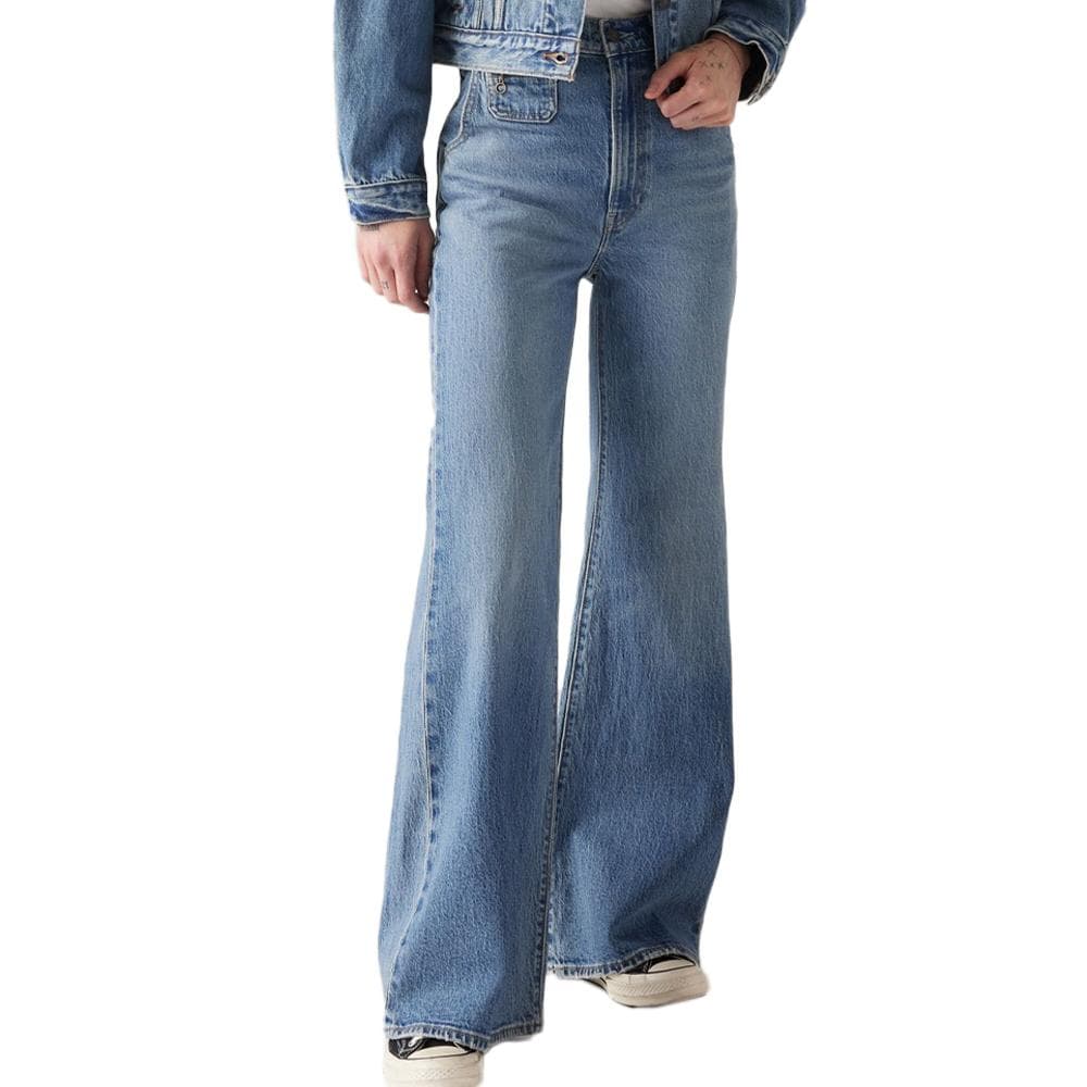 Jean Bleu Femme Levi's Ribcage Bells 1