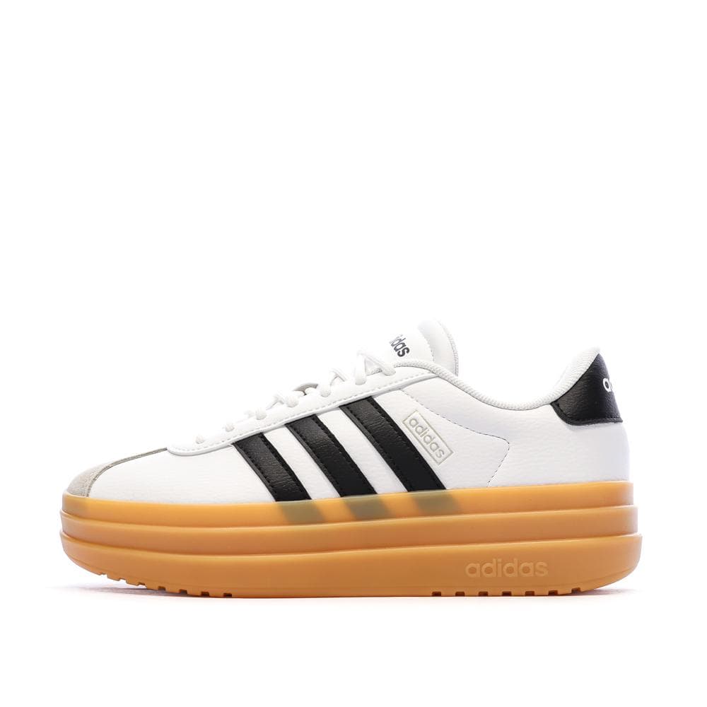 Baskets Blanc/Noir Femme Adidas Court Bold 1