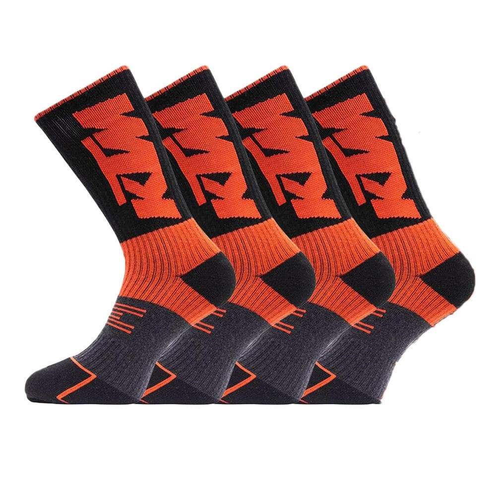 X2 Paires de Chaussettes Noir/Orange Homme KTM CHTX2 1