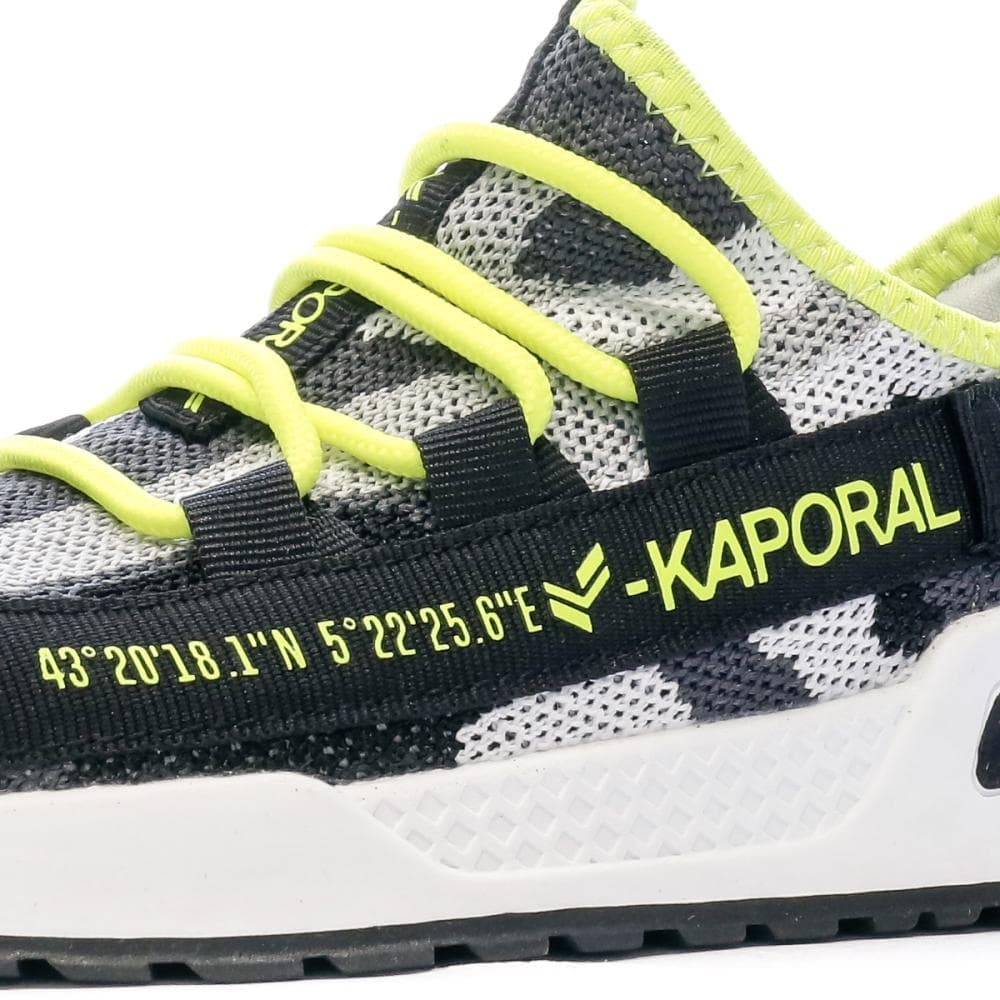 Baskets Noir/Grise/Jaune Garçon Kaporal Dofini 7