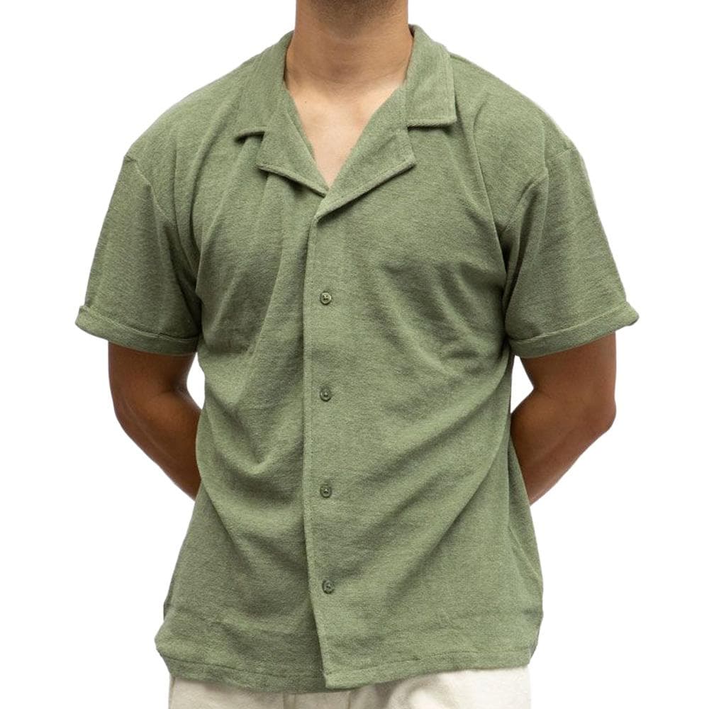 Chemise Kaki Homme Paname Brothers CHARLY 1