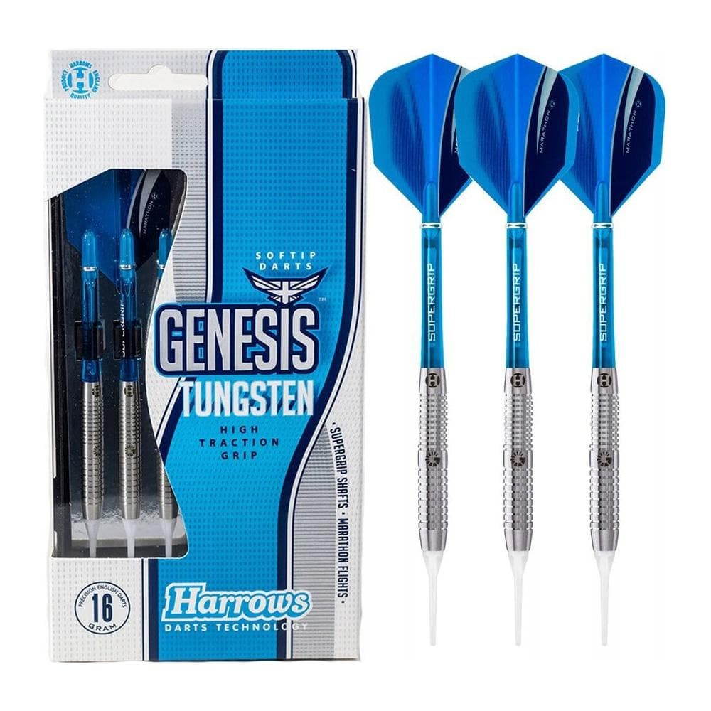 X3 Fléchettes Noir/Bleu Nylon Genesis 1