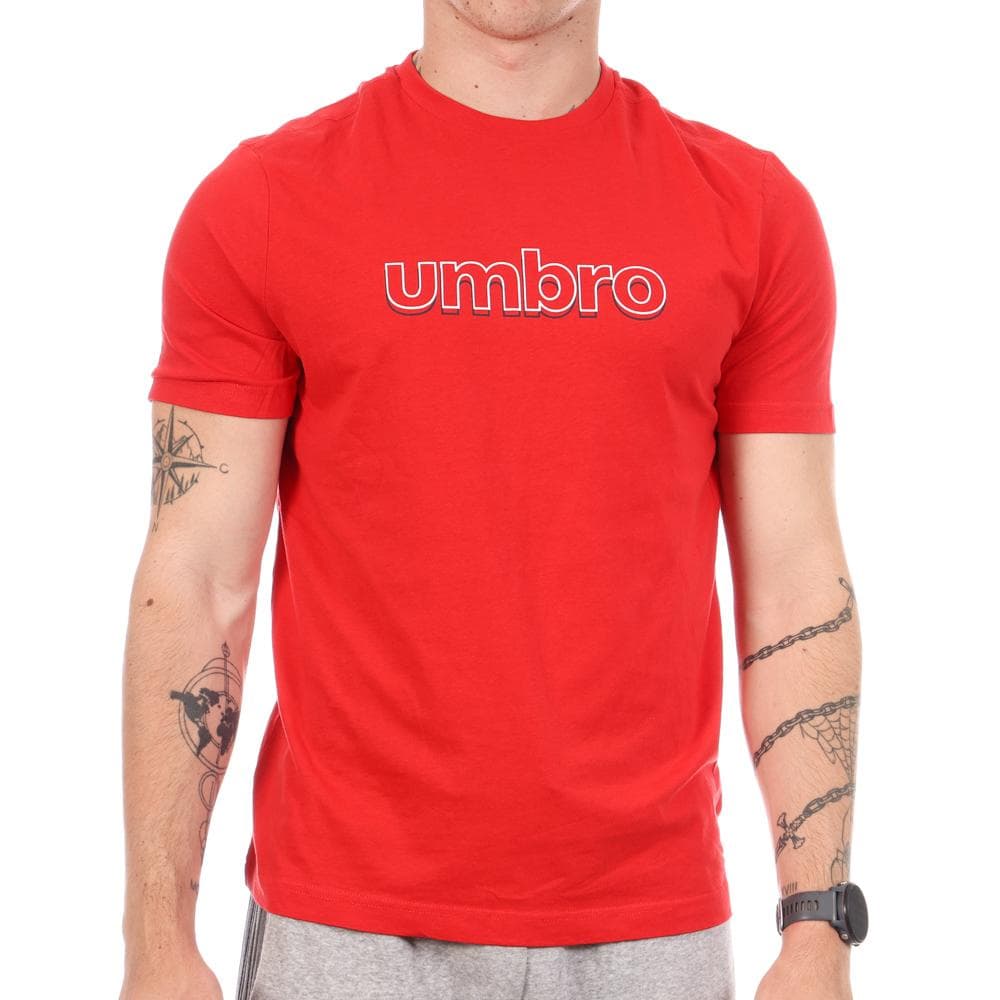 T-shirt Rouge Homme Umbro Outl Net 1