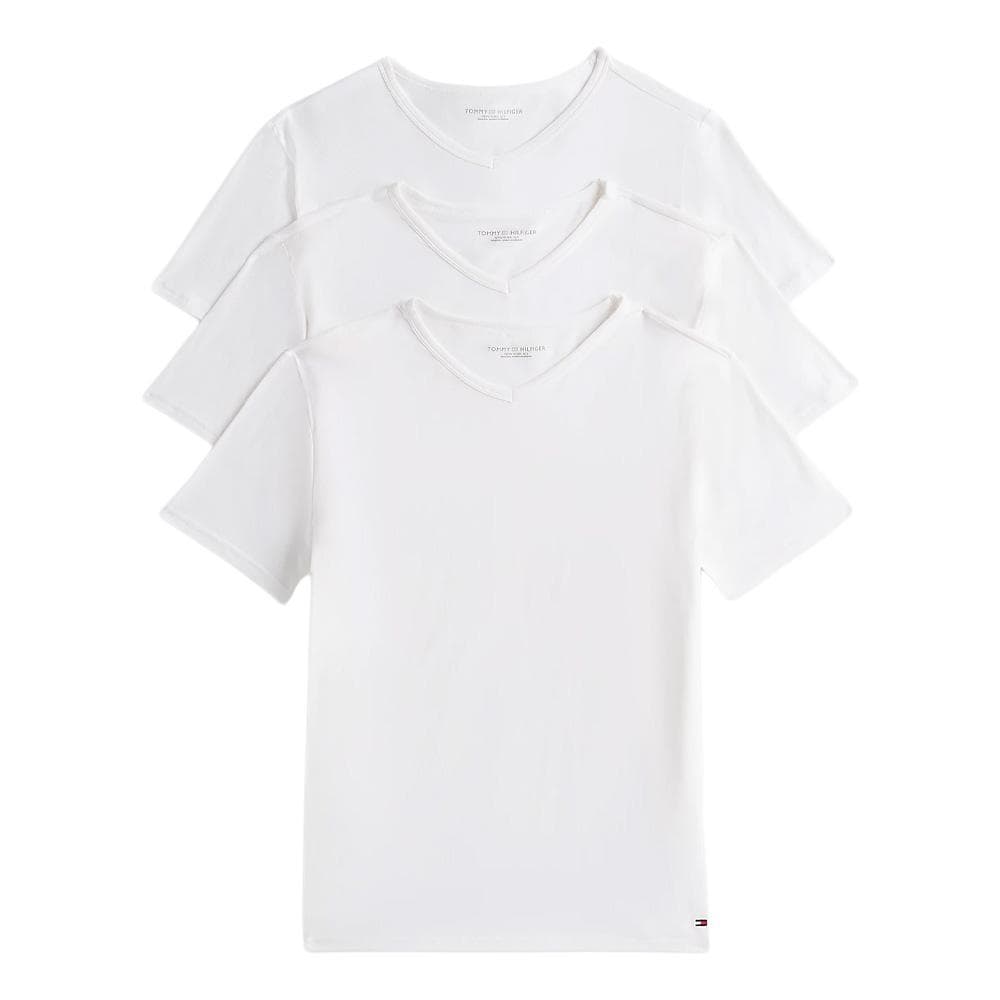 Lot de trois T-Shirt Blanc Homme Tommy Hilfiger Stretch 1