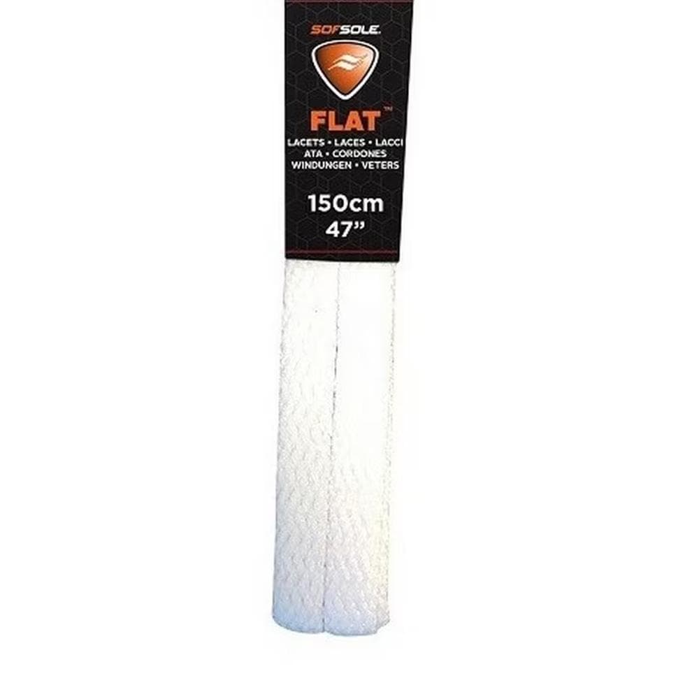 Lacets Blanc Mixte Sofsole Dring Flat Black 150cm 2