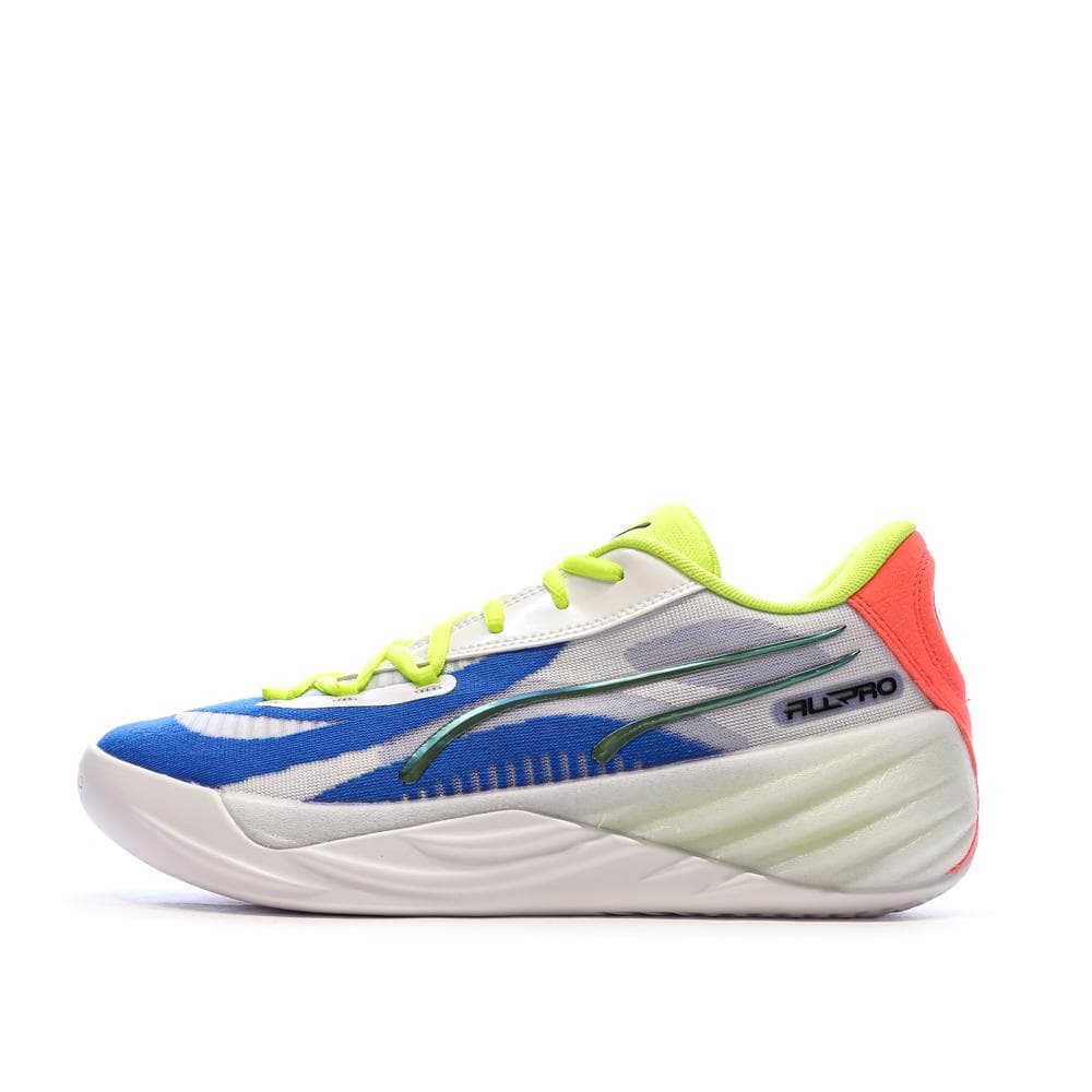 Chaussures de Basketball Blanches/Bleu Homme Puma All-pro Nitro 1