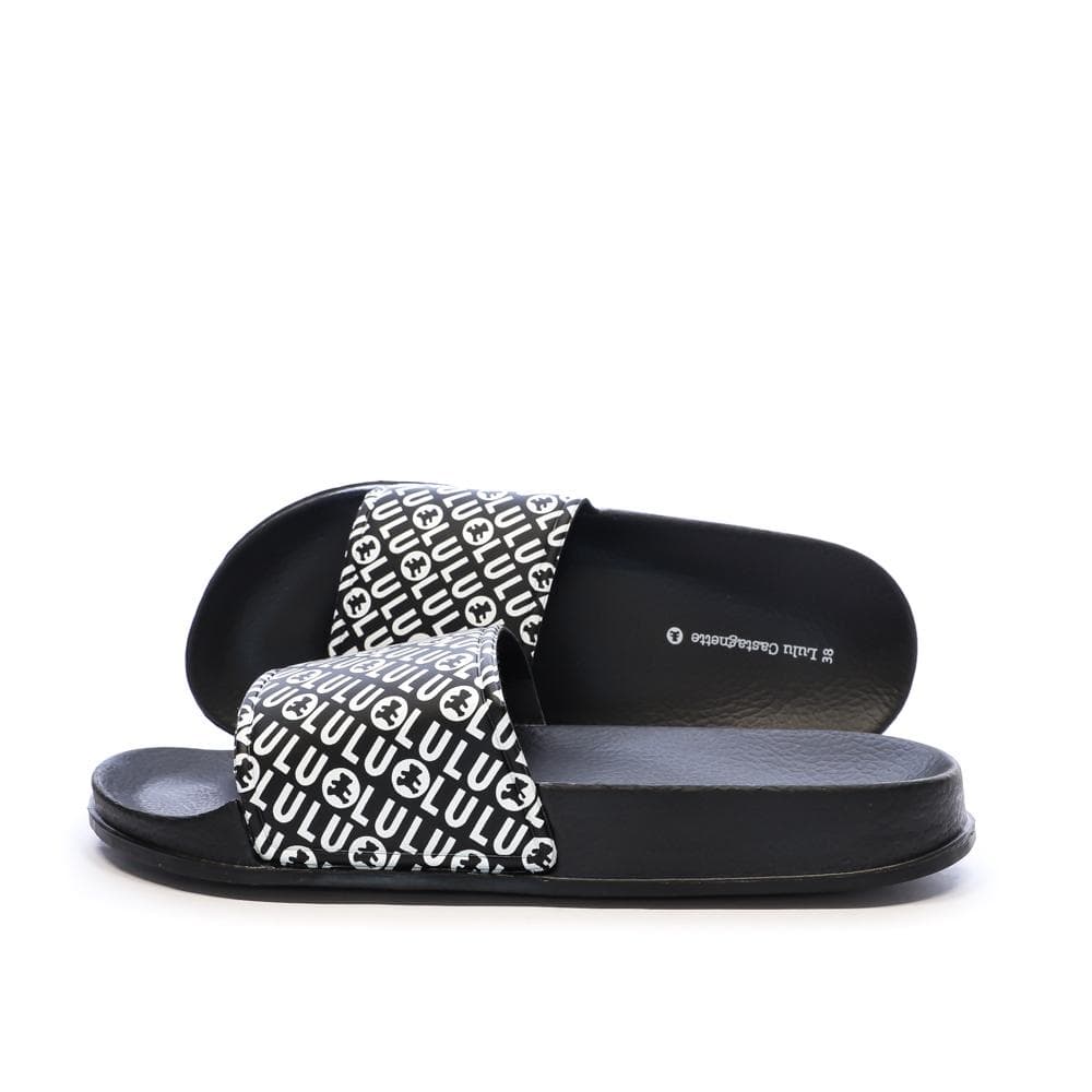 Claquettes Noir Femme Rose Lulu Castagnette Lydonie 1