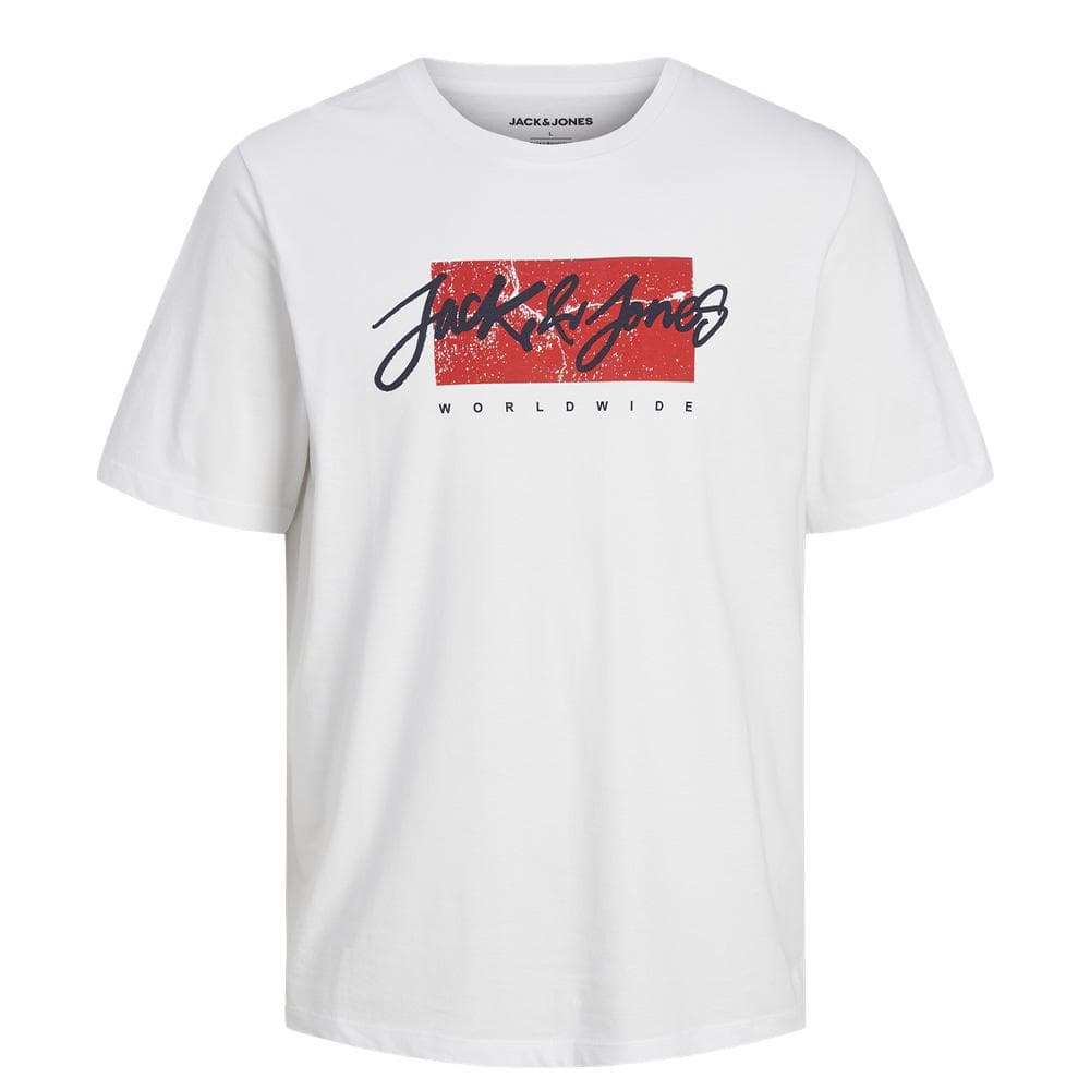 T-Shirt Blanc Garçon Jack & Jones Whtiley 1