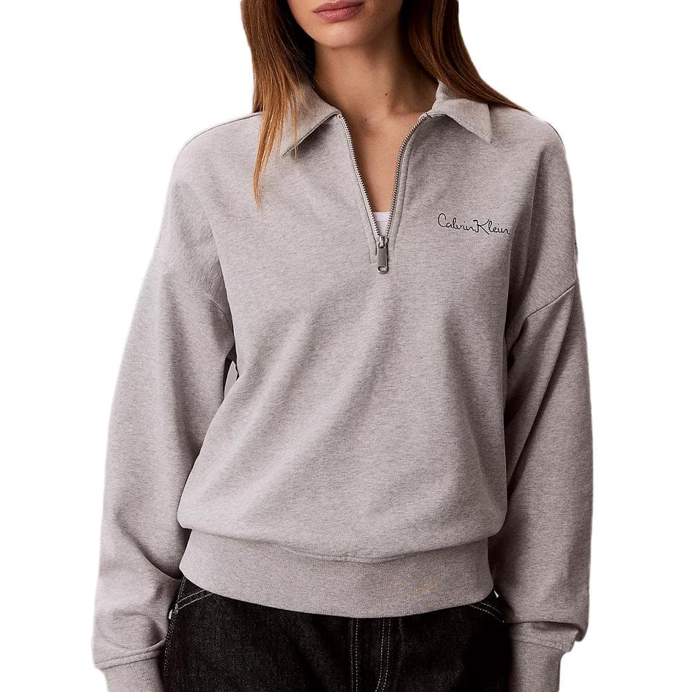 Sweat Gris Femme Calvin Klein Jeans French Terry 1