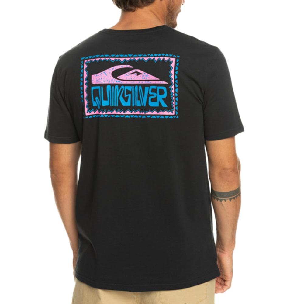 T-Shirt Noir Homme Quiksilver Warpedframes 2