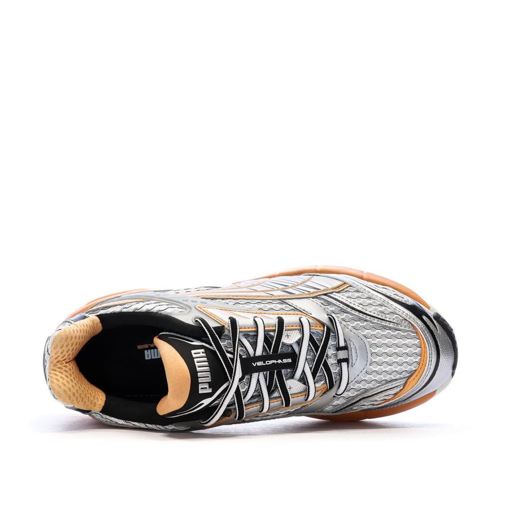 Baskets Grise/Orange Homme Puma Velophasis Phased 4
